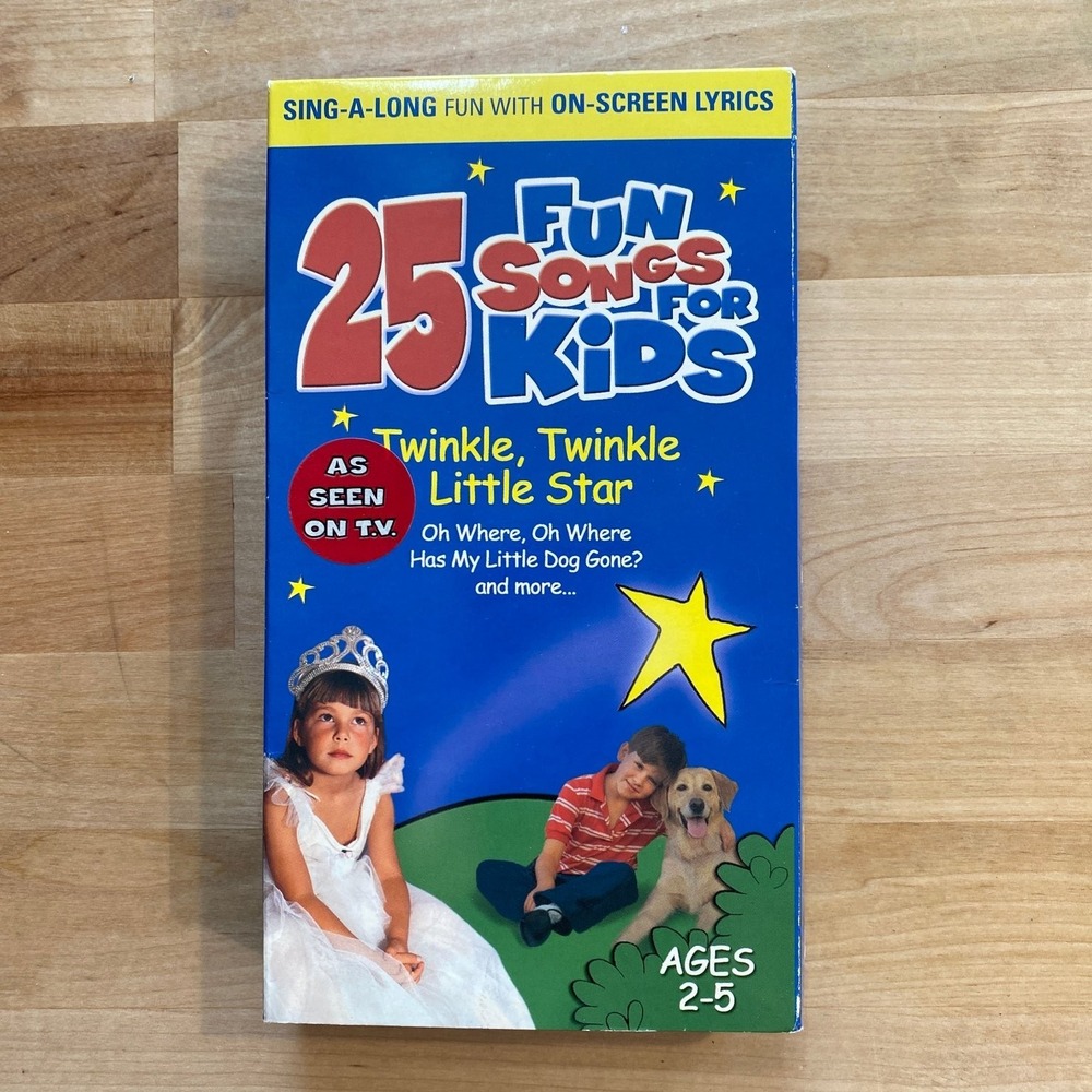 25 Fun Songs For Kids VHS 2001 Children's Sing-Along Madacy Kids‎